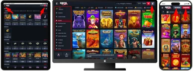 Układ strony i nawigacja Strony i nawigacja w Mafia Online Casino