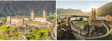 Castelgrande - Bellinzona, Kanton Tessin, Schweiz
