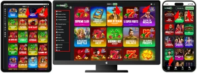 Strony i nawigacja w kasynie online BetBlast Układ strony i nawigacja