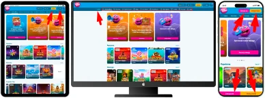 Układ strony i nawigacja Strony i nawigacja Vera John Casino