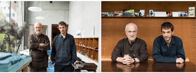 Peter Zumthor zusammen mit Peter Conradin Zumthor