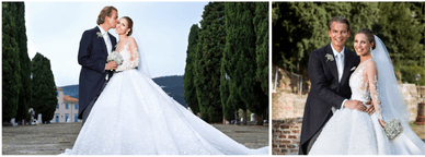 Victoria Swarovski an ihrem Hochzeitstag