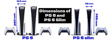 ps5 vs ps5 slim size