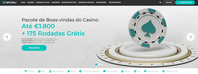Promoção até 1800 euros e rodadas grátis no Spinoli 2026