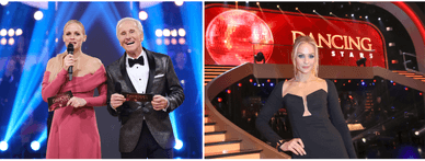 Mirjam Weichselbraun als Gastgeberin der ORF-Show Dancing Stars