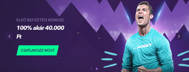 Naobet sportfogadó üdvözlő bónusz