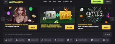 AvoCasino Casino 600% Bonus