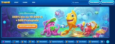 Spinfin Top Online Casino mit MGA Lizenz