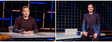 Stefan Büsser im Studio von «Late Night Switzerland»