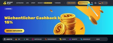 Rocket Play Casino Registrierung