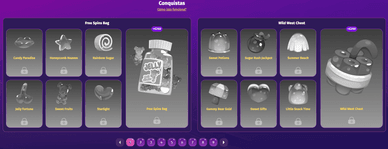 Conquistas Conquistas no Lollyspins