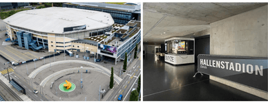 Hallenstadion Zürich im Quartier Oerlikon