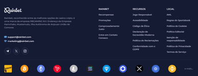 Métodos de pagamento no Bet Rain Casino através da app