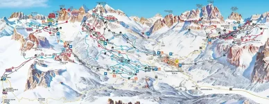 Cortina d'Ampezzo ski map