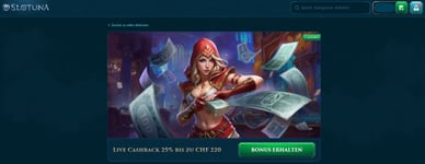Slotuna Casino Online mit Cashback