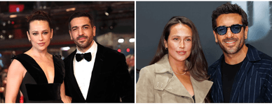 Elyas M'Barek gemeinsam mit seiner Ehefrau Jessica M'Barek