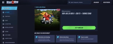 VegasHero Casino Willkommensbonus Paket