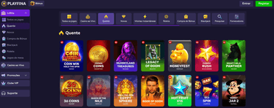 Jogue agora no Online casino Play-Fina
