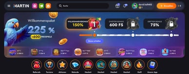 Martin Casino mit 5 Euro Einzahlung