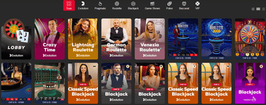 Live-Spiele (Pasino.ch)