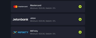 Einzahlungsmethoden in Lunubet Deutschland