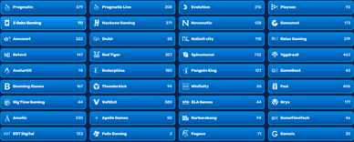 Spinfin online casino szolgáltatók listája