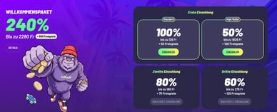 TuffPuff Casino Willkommensbonus
