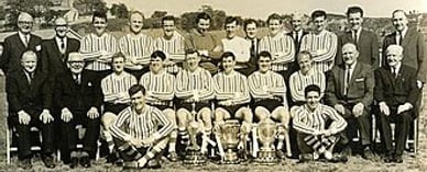 The staff and squad of Derry City in 1965