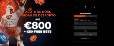 Criar uma conta em ginja-casino.com/pt