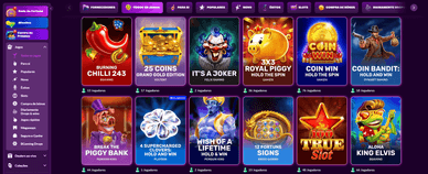 Catálogo de jogos do Slot Rave