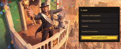VIP előnyök a BetWest online kaszinóban