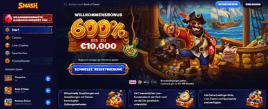 Offizielle Website des neuen Casino Smash