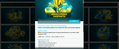 Bónus de boas-vindas da Captains Bet 1 para apostas desportivas