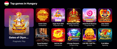 NV kaszinó játékok