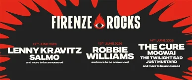 Firenze Rocks-2026 artisti Robbie Williams Firenze Rocks