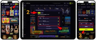 Jak dokonać wpłaty w Sportuna Casino