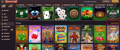 Die Lobby im Casino Dragonia