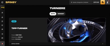 Spicnsy Schweiz aktuelle Turniere