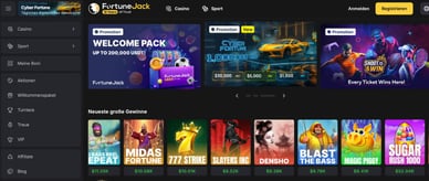 Offizielle Website von Fortune Jack Casino in der Schweiz