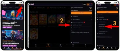 Rejestracja w kasynie Rejestracja w MadCasino