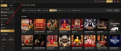 Live-Spiele in Golden Ring Casino