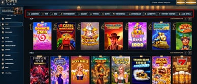 Glücksspiele im Tower Casino