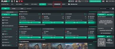E-Sport im Planbet Casino