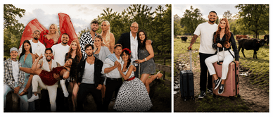 Nico Legat und Laura Parrinello in der Show „Das Sommerhaus der Stars“ 2026 – Foto der Besetzung und Promo-Bild