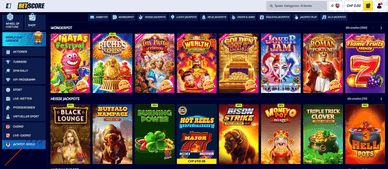 Jackpot-Spiele Jackpot-Spiele im Betscore Casino