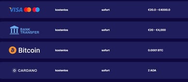 Casino-Spinpanda Auszahlungsmethode