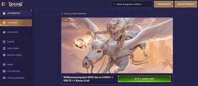 Diva Spin Casino DE mit Bonus Crab