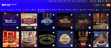 BoyleSports Live Dealer Games