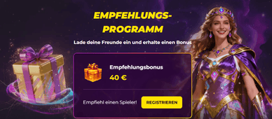 Empfehlungsprogramm Empfehlungsprogramm bei Casino Golden star