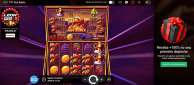 Jackpot Leon Casino, Portugal, 18 de Fevereiro de 2026, às 10:53